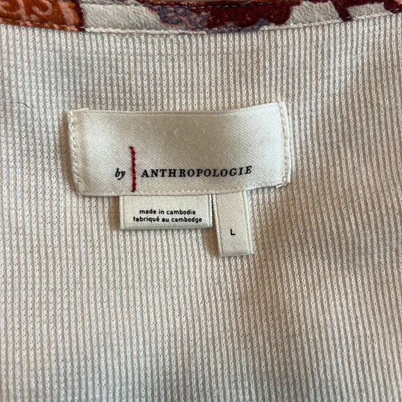 Anthropologie Annette Floral Thermal Long Sleeved Top - Picture 12 of 14